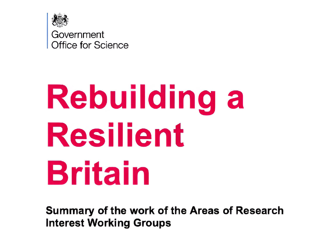 Academic contributes to UK government programme for Rebuilding a Resilient Britain